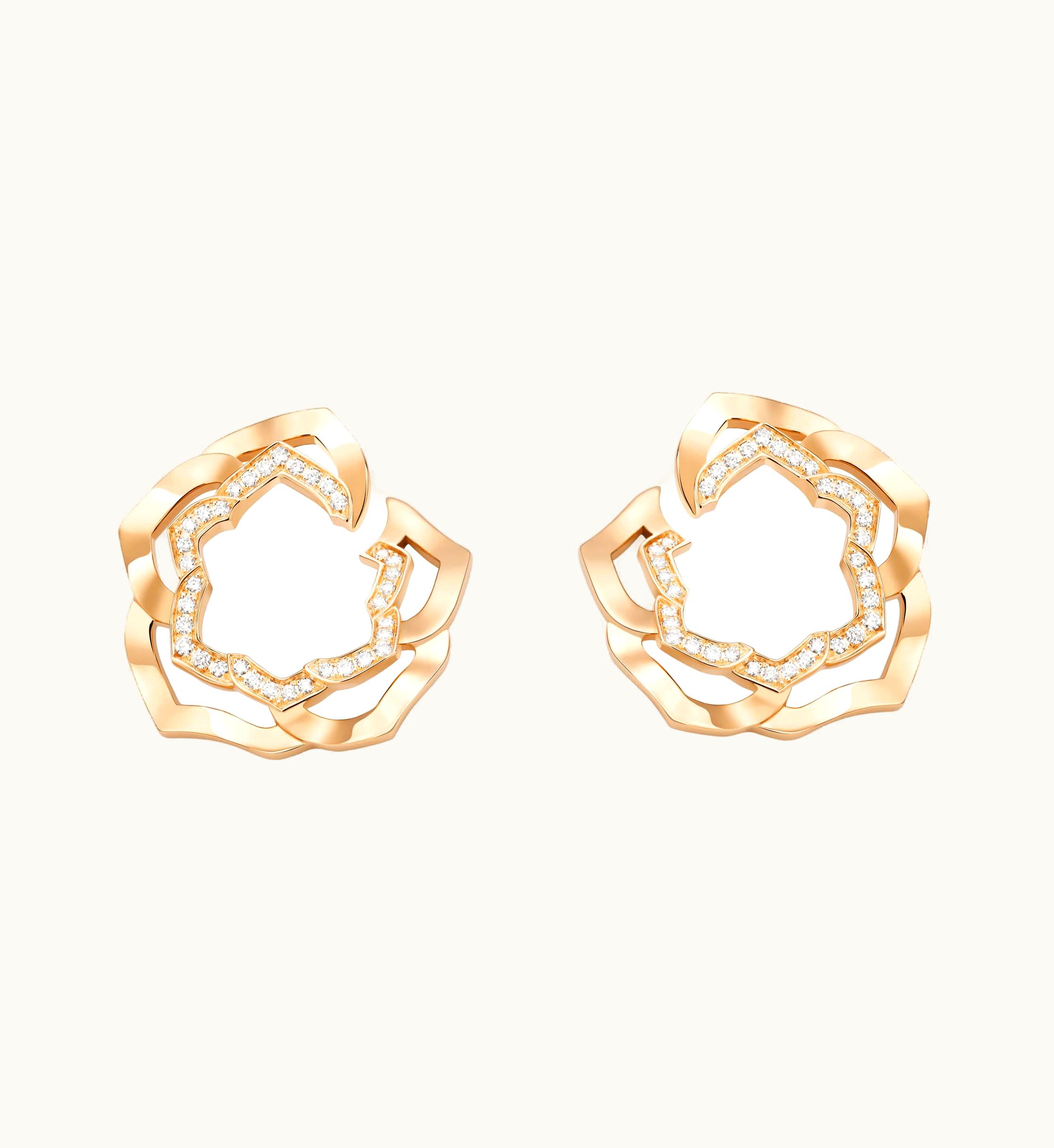 Piaget Piaget Piaget Rose Earrings Rose Gold,Gold Diamond, 7.38 g
