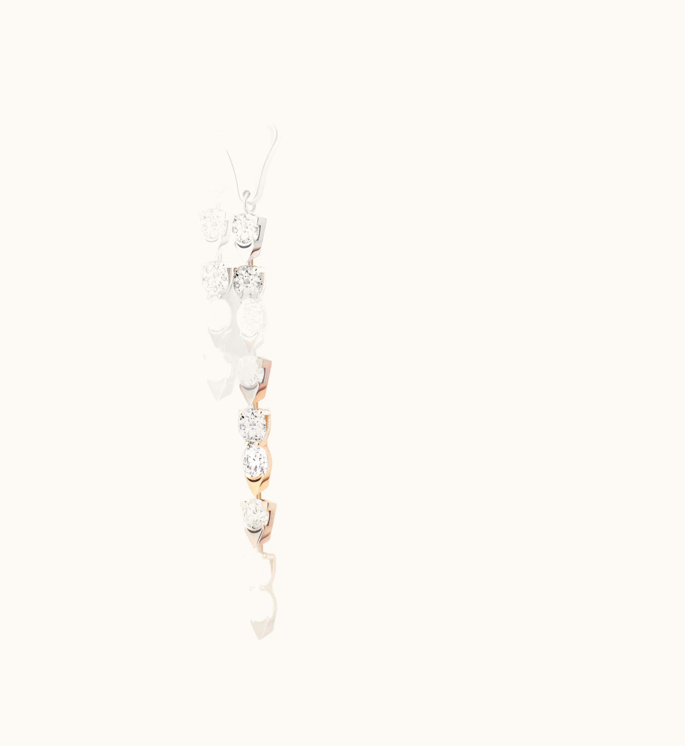 Piaget Piaget Piaget Sunlight Earrings Rose Gold,Gold Diamond, 6.18 g