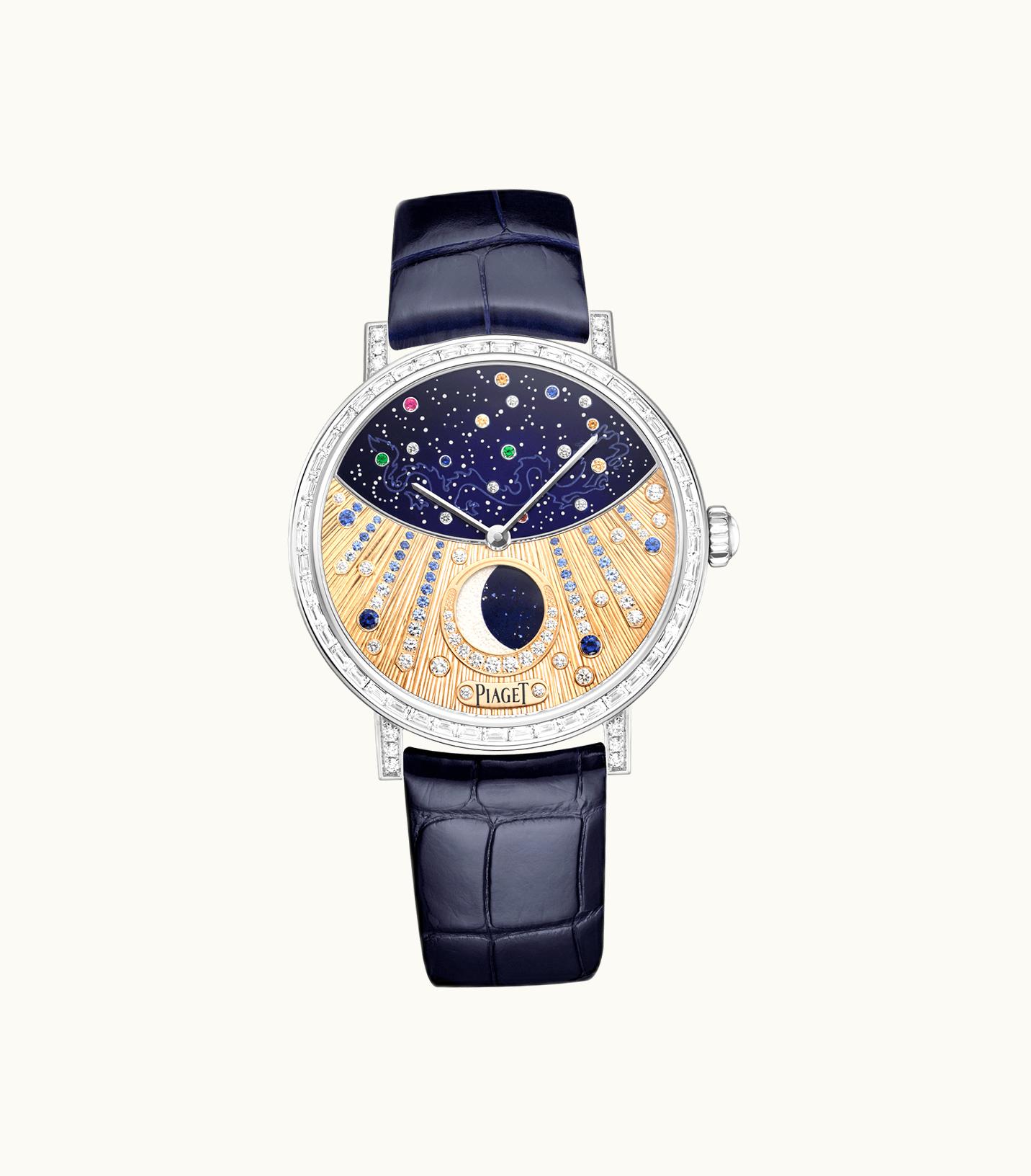Piaget Piaget Altiplano Moonphase High Jewellery Watch White Gold,Gold Diamond,Rubies,Sapphires, 41.1 g Bracelet watch G0A47106