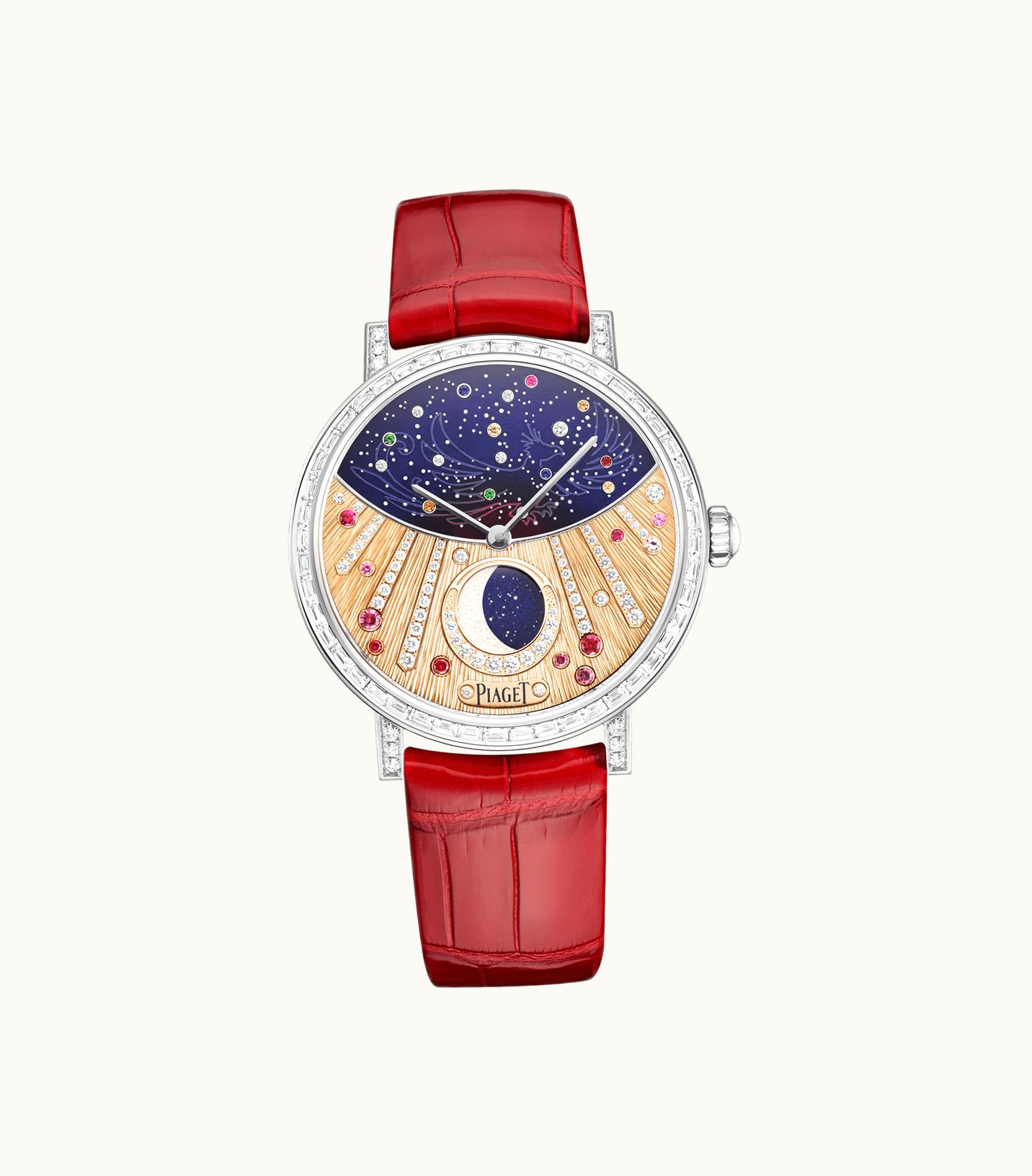 Piaget Piaget Altiplano Moonphase High Jewellery Watch White Gold,Gold Diamond,Rubies,Sapphires, 41.1 g Bracelet watch G0A47107