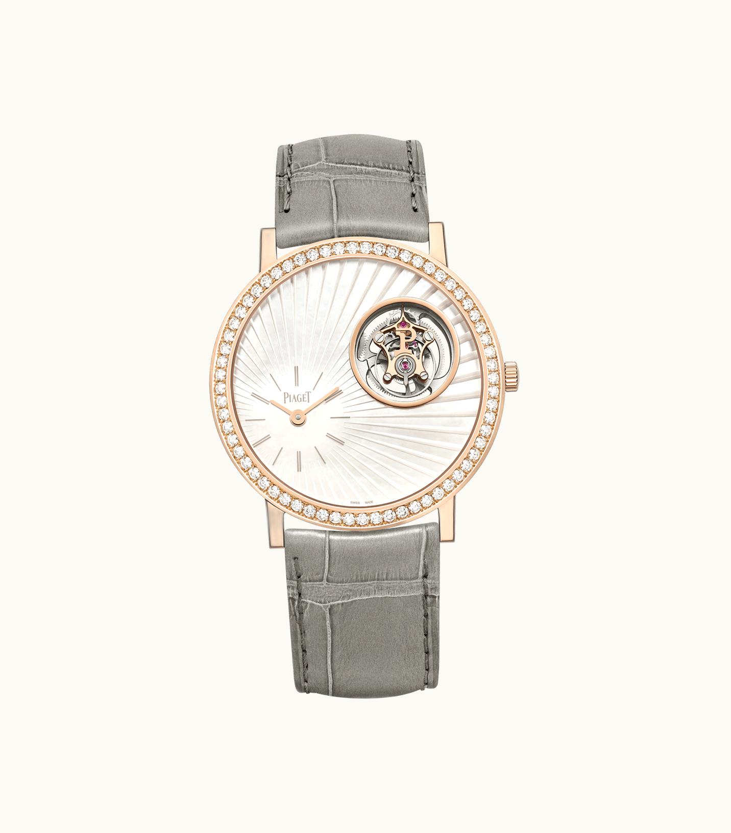Piaget Piaget Altiplano Tourbillon Watch Rose Gold, Diamond,Pearl,Sapphires, 41.9 g