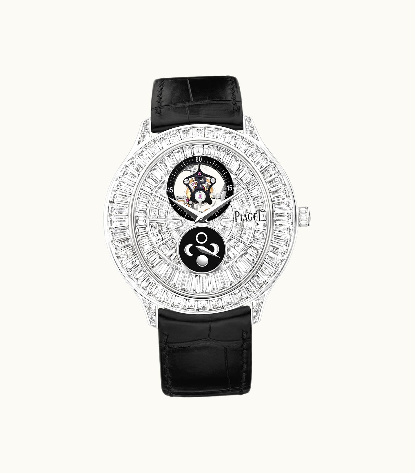Piaget Piaget Piaget Gouverneur Tourbillon High Jewellery Watch White Gold,Gold Diamond,Sapphires, 115.5 g