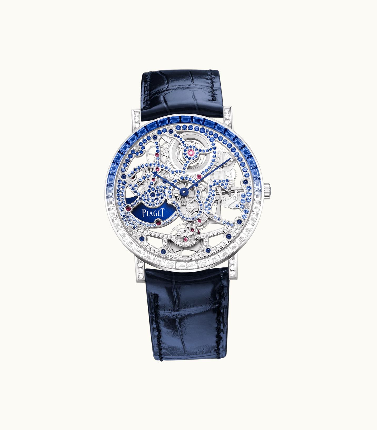 Piaget Piaget Altiplano Precious Skeleton High Jewellery Watch White Gold,Gold Diamond,Sapphires, 41.66 g