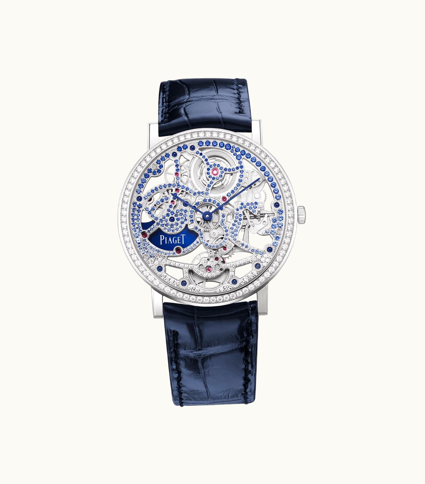 Piaget Piaget Altiplano Precious Skeleton Watch White Gold,Gold Diamond,Sapphires, 39.10 g