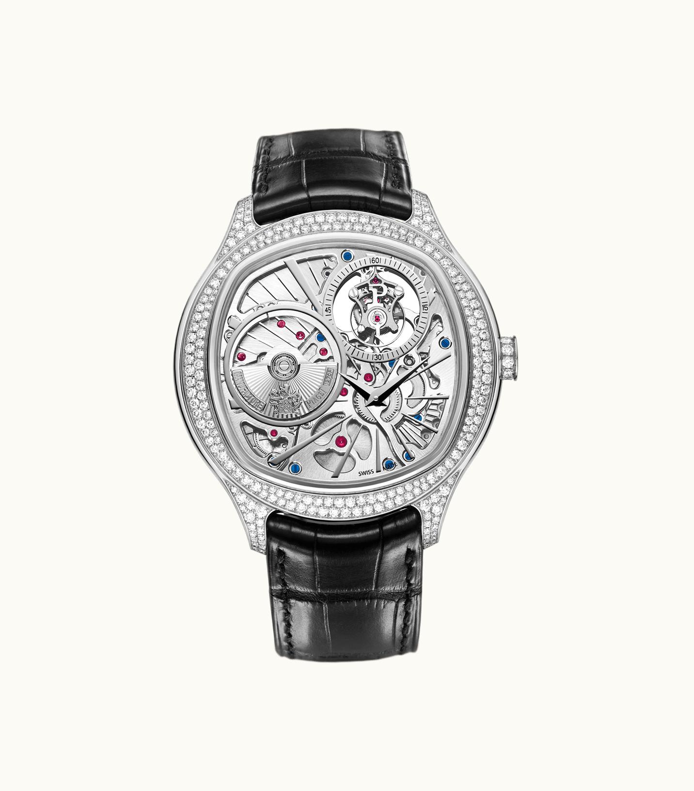 Piaget Piaget Piaget Polo Emperador Tourbillon Watch White Gold,Gold Diamond,Sapphires, 121.41 g