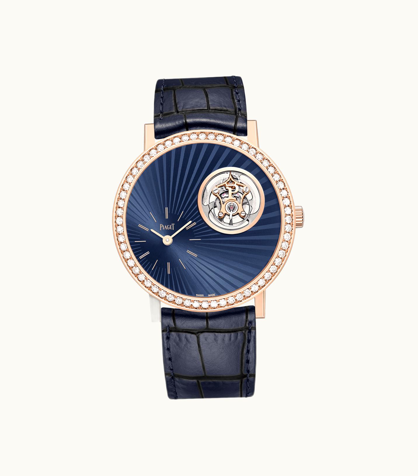 Piaget Piaget Altiplano Tourbillon Watch Rose Gold,Gold Diamond,Sapphires, 46.6 g