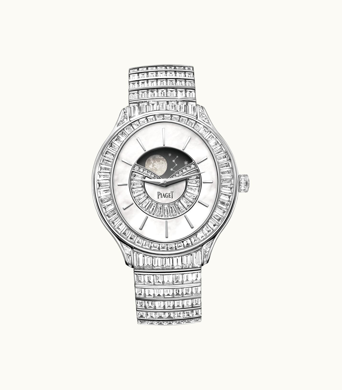 Piaget Piaget Limelight Stella Moonphase High Jewellery Watch White Gold,Gold Diamond,Sapphires, 214.40 g