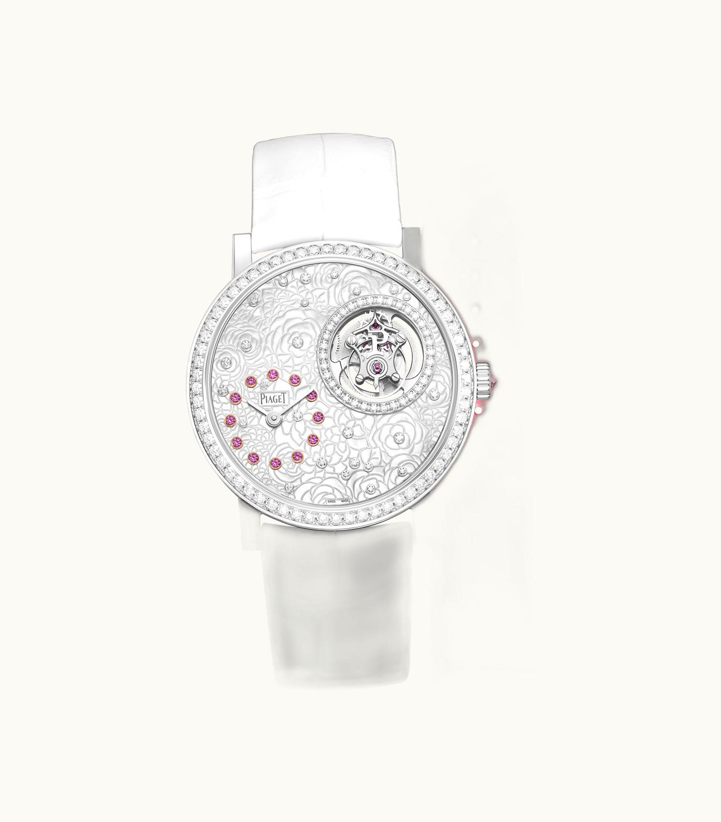 Piaget Piaget Altiplano Tourbillon Watch White Gold,Gold Diamond,Pearl,Sapphires, 31.74 g