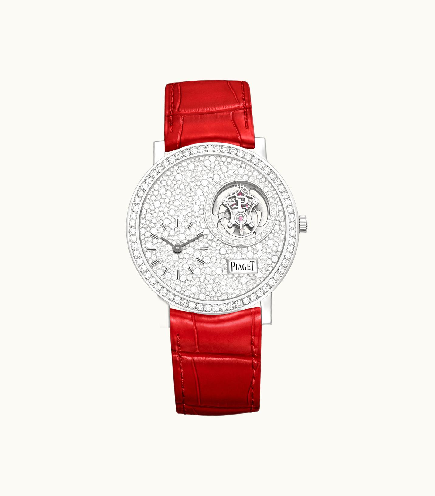 Piaget Piaget Altiplano Tourbillon Watch White Gold,Gold Diamond,Sapphires, 56.1 g