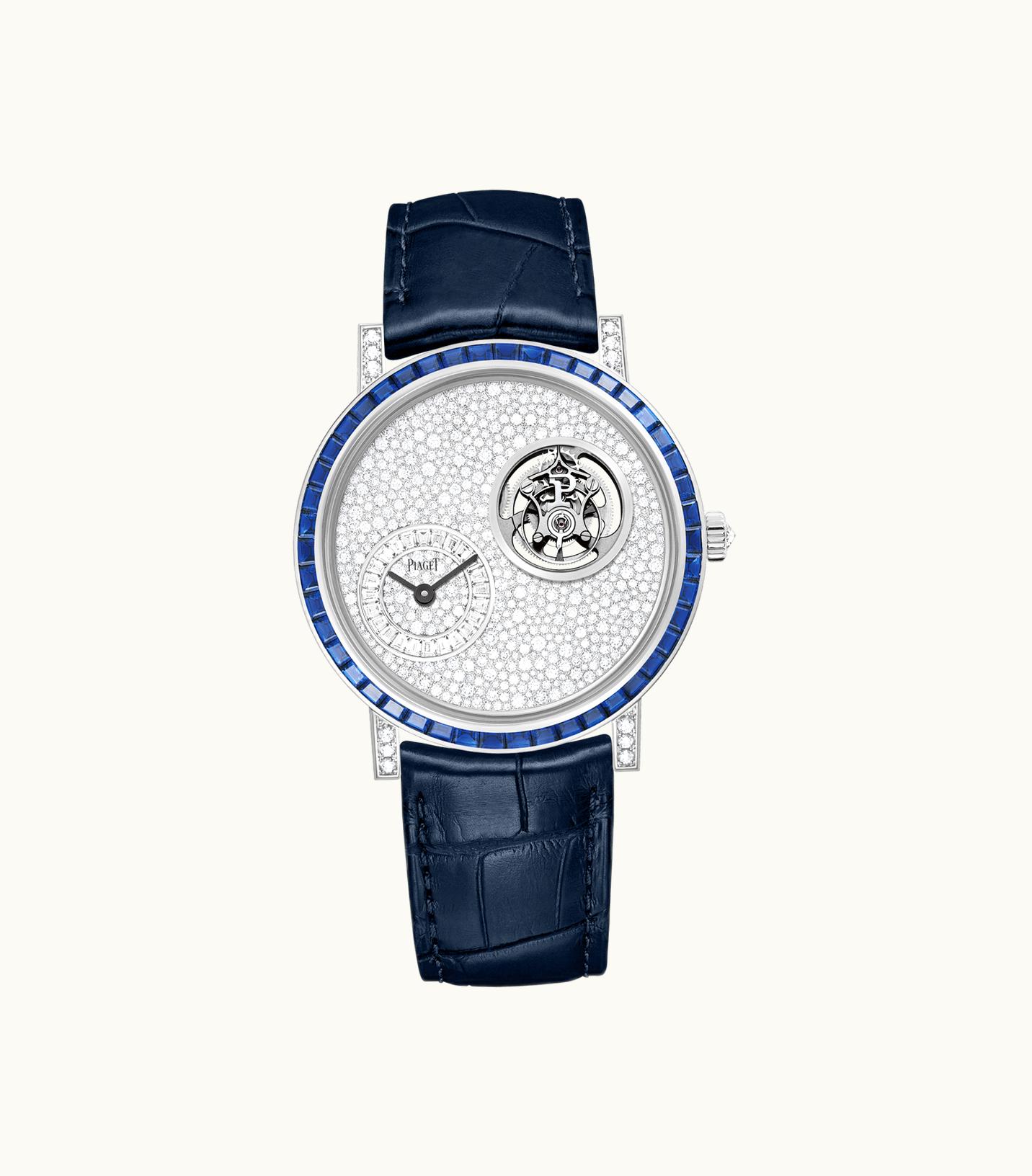 Piaget Altiplano Tourbillon High Jewellery Watch White Gold,Gold Diamond,Sapphires, 66.67 g Bracelet watch G0A47033