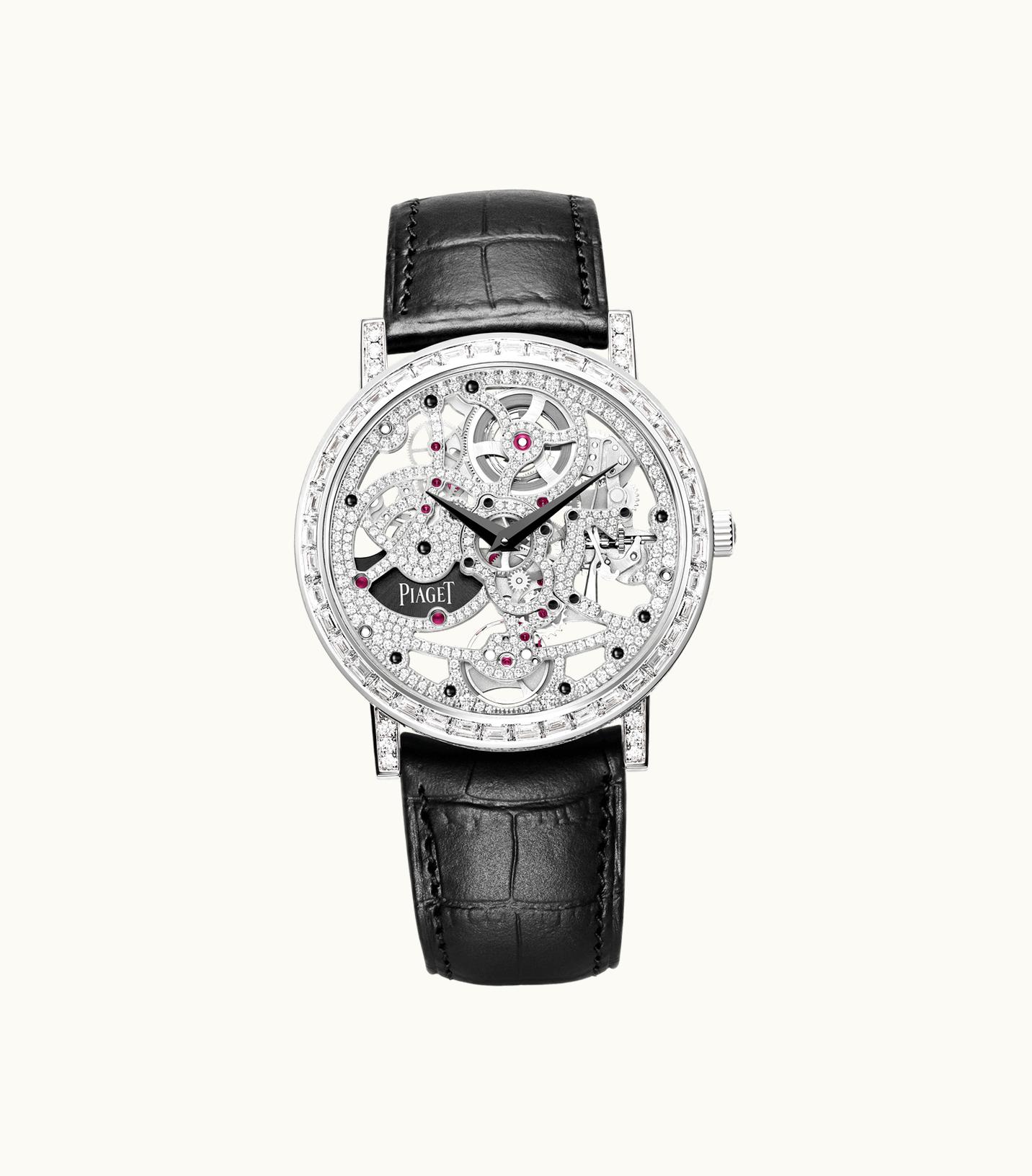 Piaget Altiplano Skeleton High Jewellery Watch White Gold,Gold Diamond,Sapphires, 51.0 g