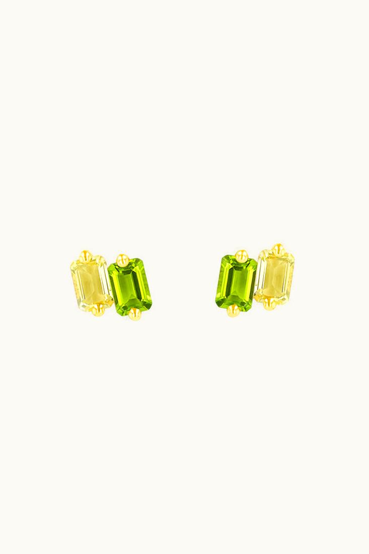 Suzanne Kalan Suzanne Kalan Ann Emerald Cut Light Green Ombre Studs UZ0180261
