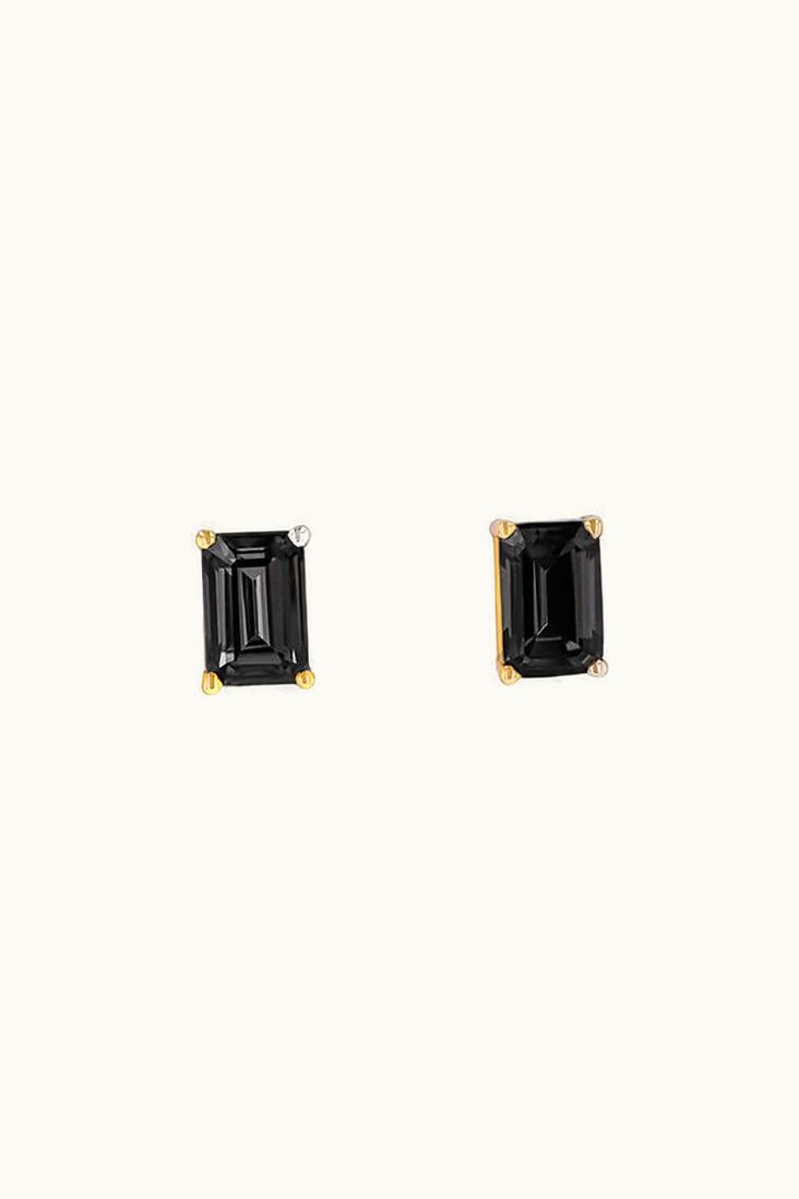 Suzanne Kalan Suzanne Kalan Amalfi Black Night Quartz Emerald Cut Studs UZ0180313