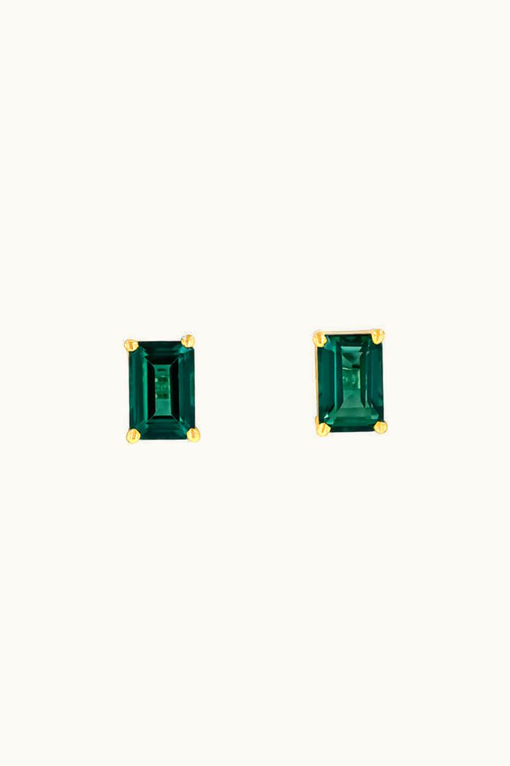 Suzanne Kalan Suzanne Kalan Amalfi Green Envy Topaz Emerald Cut Studs UZ0180315