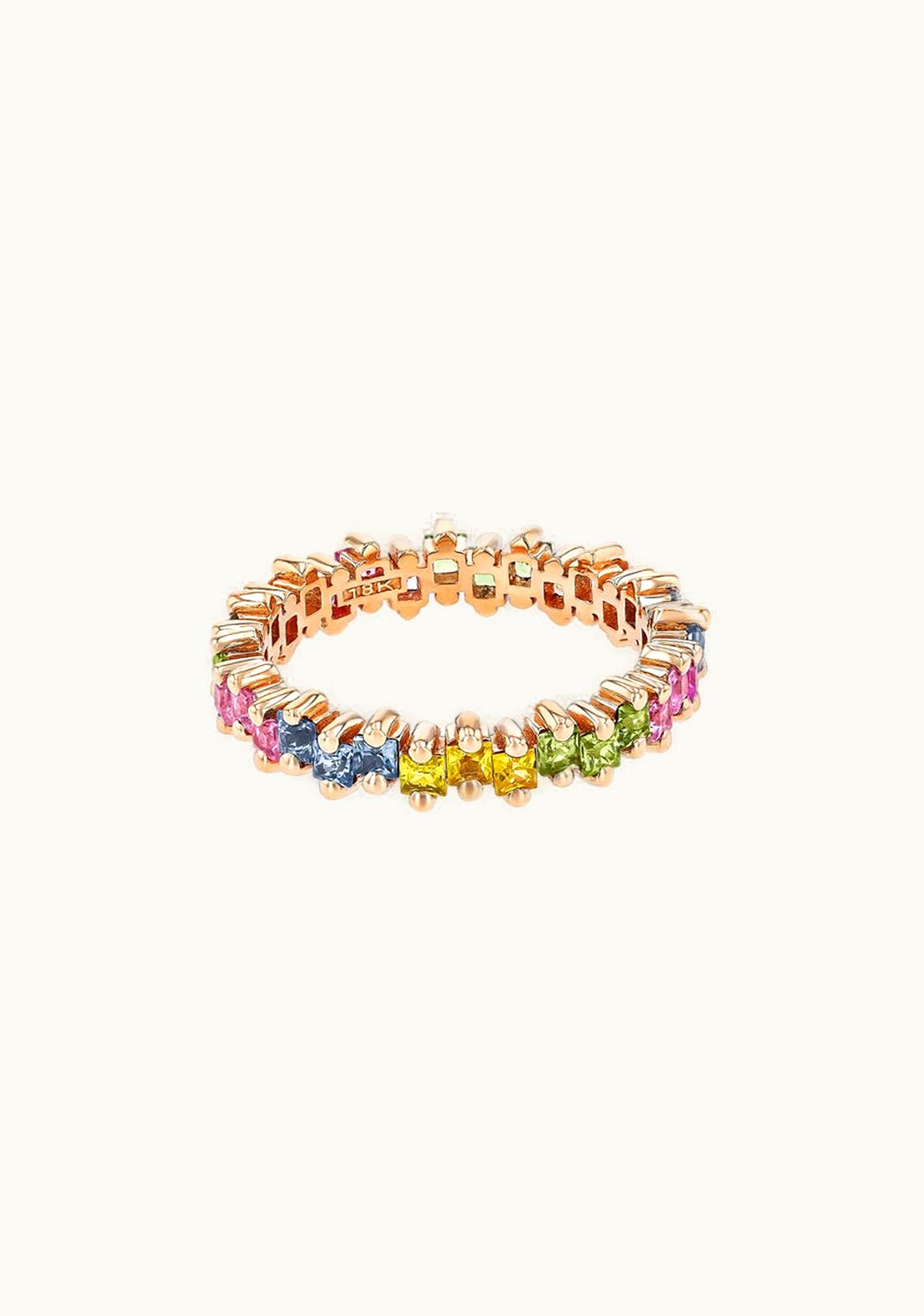 Suzanne Kalan Suzanne Kalan Princess Midi Pastel Sapphire Eternity Band UZ0180538