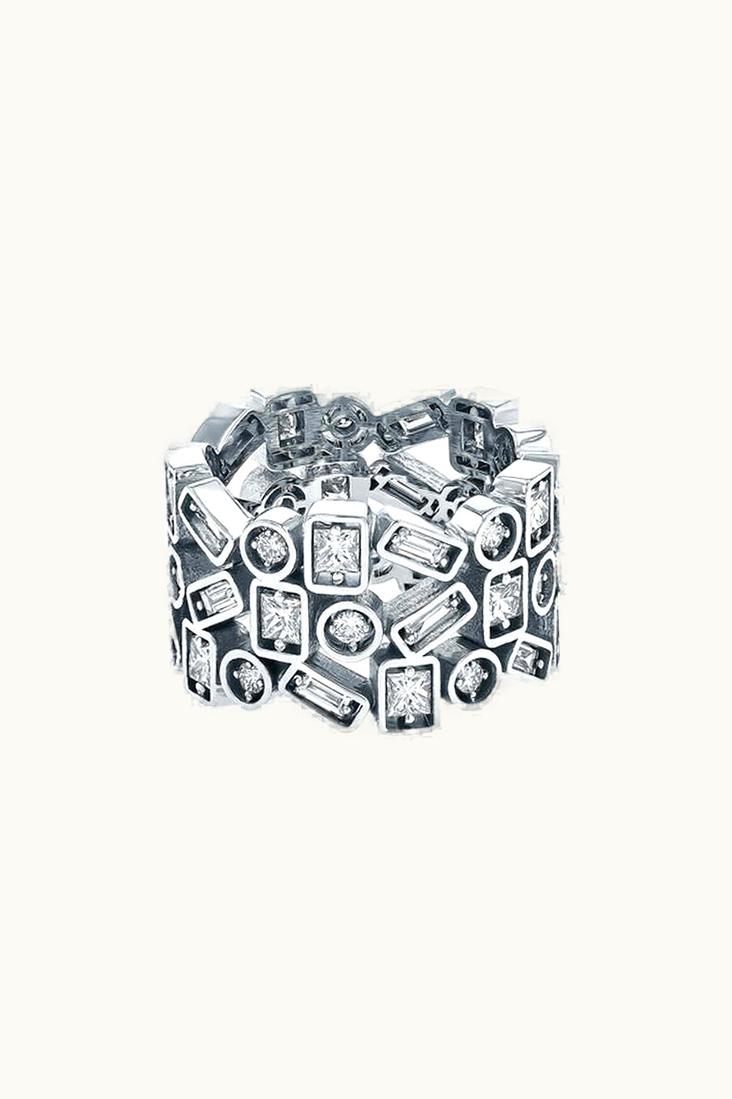 Suzanne Kalan Suzanne Kalan Triple Row Inlay Diamond Eternity Band UZ0180577