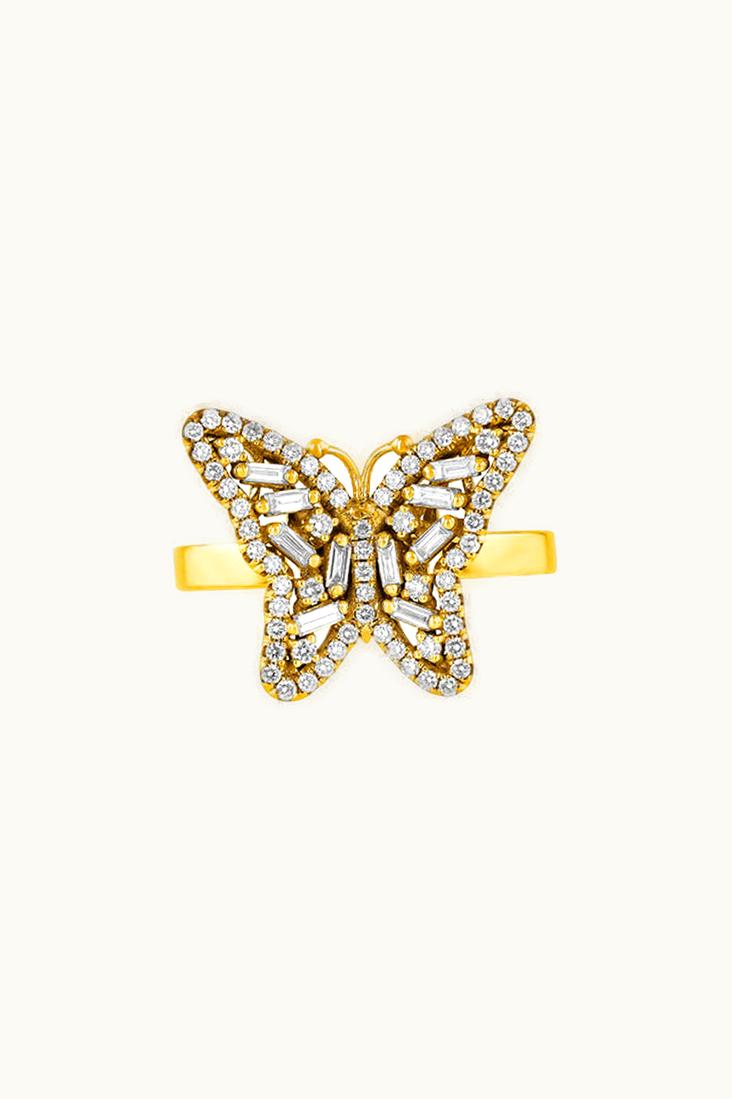 Suzanne Kalan Suzanne Kalan Bold Diamond Small Butterfly Ring UZ0180595