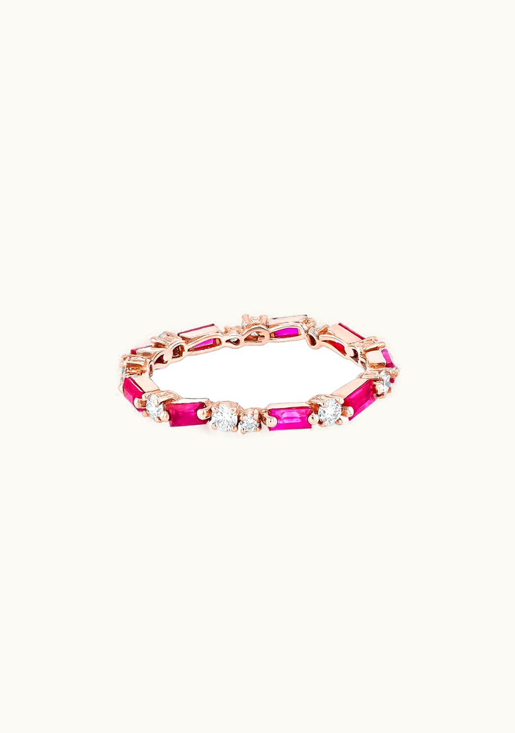 Suzanne Kalan Suzanne Kalan Thin Mix Ruby Eternity Band UZ0180597