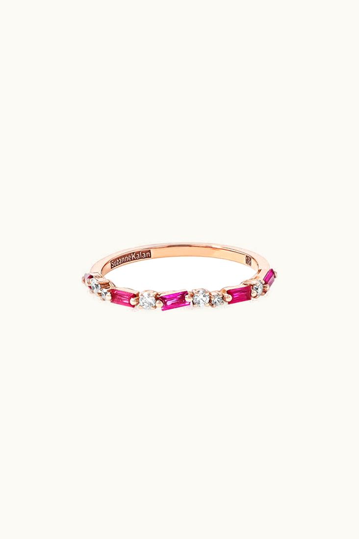 Suzanne Kalan Suzanne Kalan Thin Mix Ruby Half Band UZ0180600