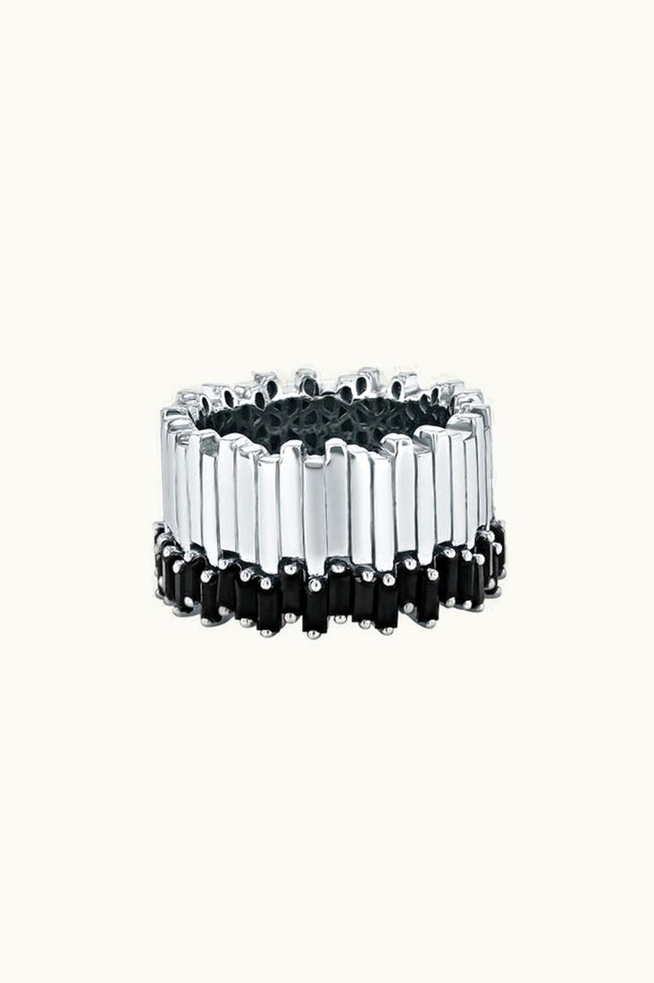 Suzanne Kalan Suzanne Kalan Golden Milli Stacker Black Sapphire Eternity Band UZ0180639