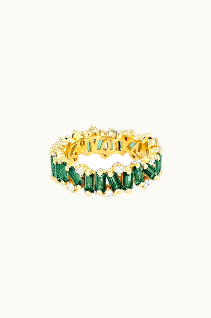 Suzanne Kalan Suzanne Kalan Amalfi Burst Green Envy Topaz Eternity Band UZ0180687