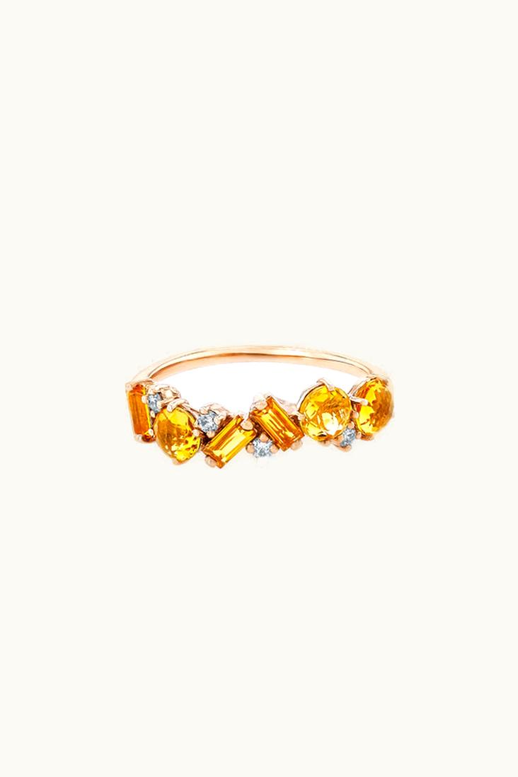 Suzanne Kalan Suzanne Kalan Amalfi Blend Citrine Half Band UZ0180701