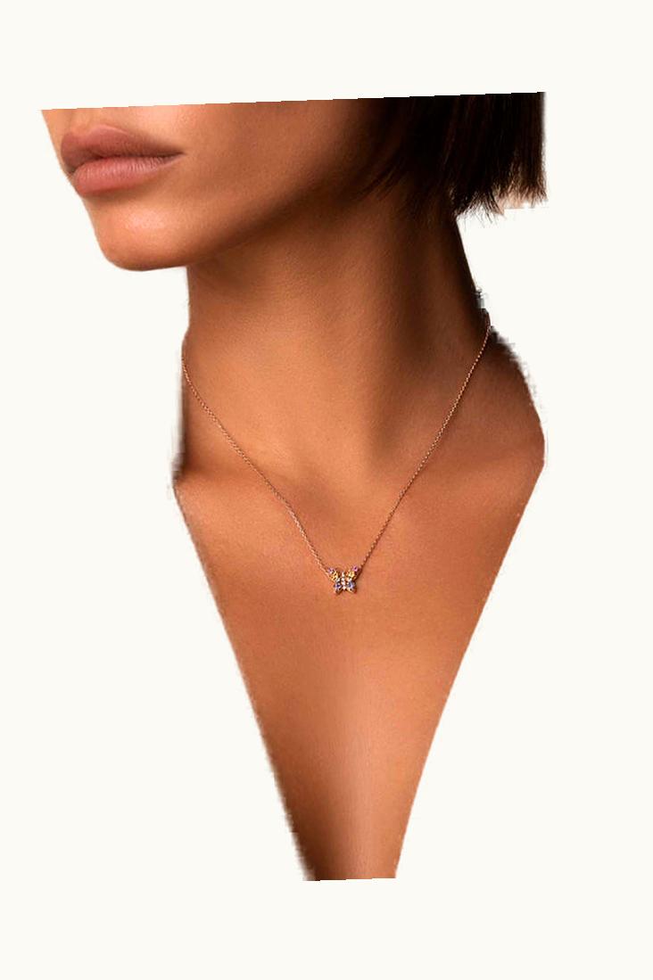 Suzanne Kalan Suzanne Kalan Princess Pastel Sapphire Mini Butterfly Pendant UZ0180775