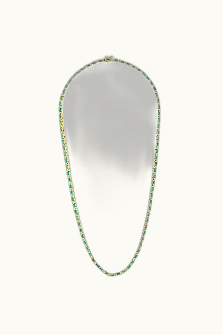 Suzanne Kalan Suzanne Kalan Linear Full Emerald Tennis Necklace UZ0180850