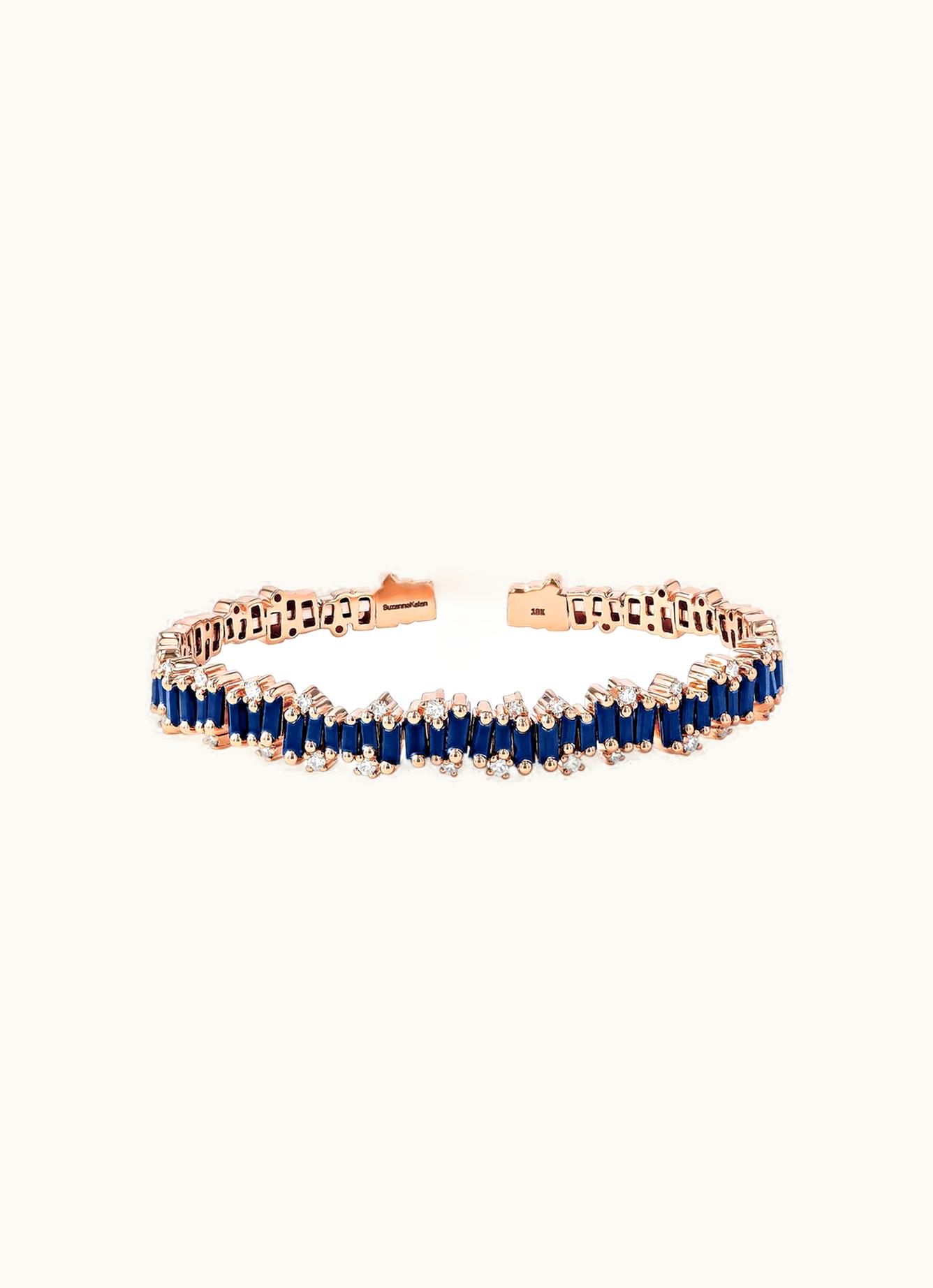 Suzanne Kalan Suzanne Kalan Shimmer Audrey Dark Blue Sapphire Bangle UZ0180931