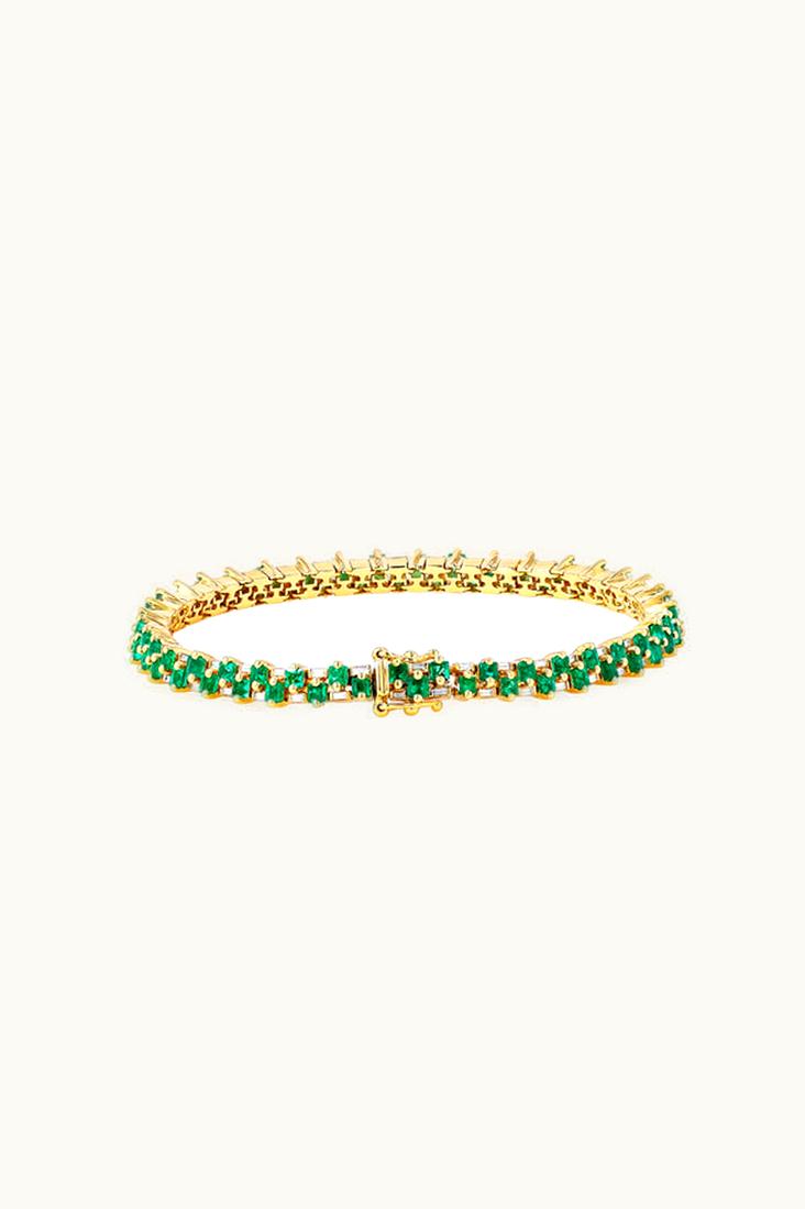 Suzanne Kalan Suzanne Kalan Princess Mini Stack Emerald Tennis Bracelet UZ0180950