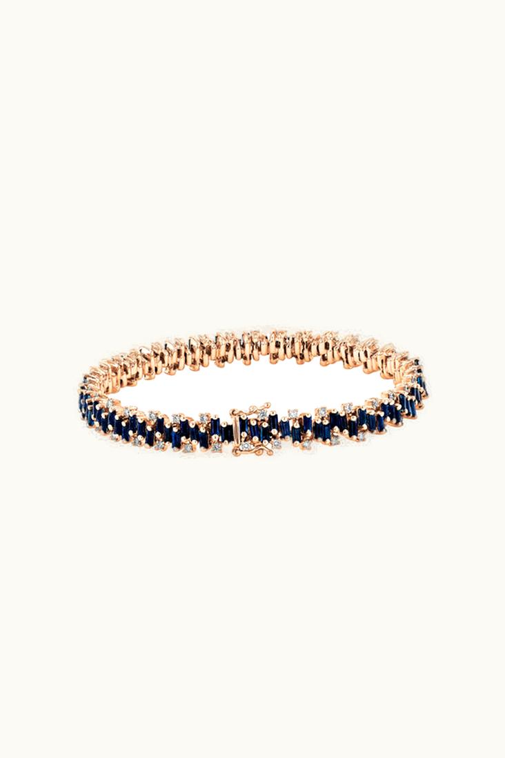 Suzanne Kalan Suzanne Kalan Shimmer Dark Blue Sapphire Tennis Bracelet UZ0180978