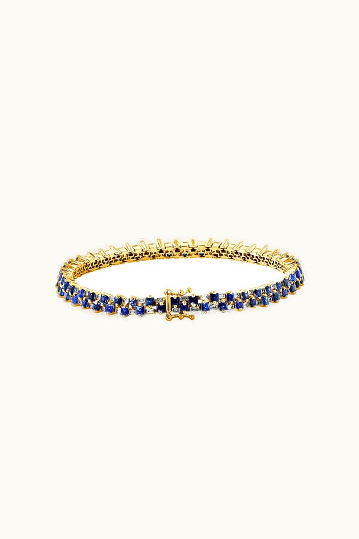 Suzanne Kalan Suzanne Kalan Princess Mini Stack Dark Blue Sapphire Tennis Bracelet UZ0180983