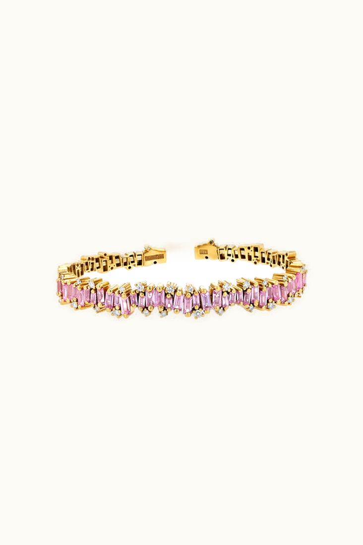 Suzanne Kalan Suzanne Kalan Shimmer Audrey Pink Sapphire Bangle UZ0180988
