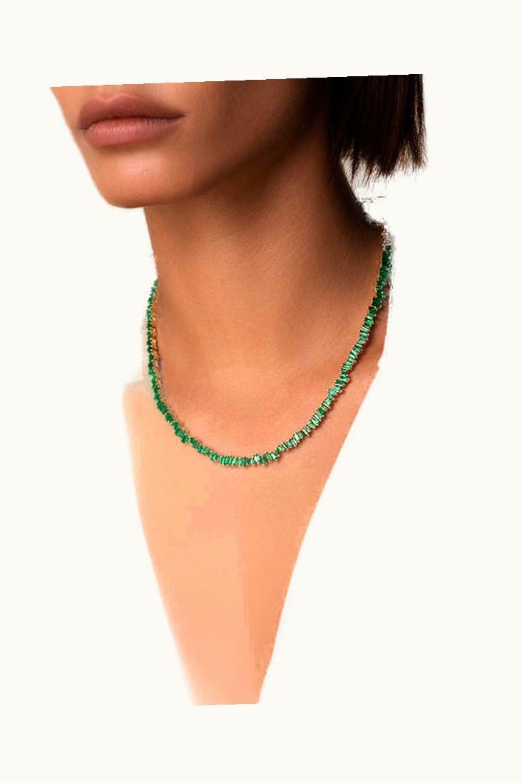 Suzanne Kalan Suzanne Kalan Bold Emerald Tennis Necklace UZ0181076
