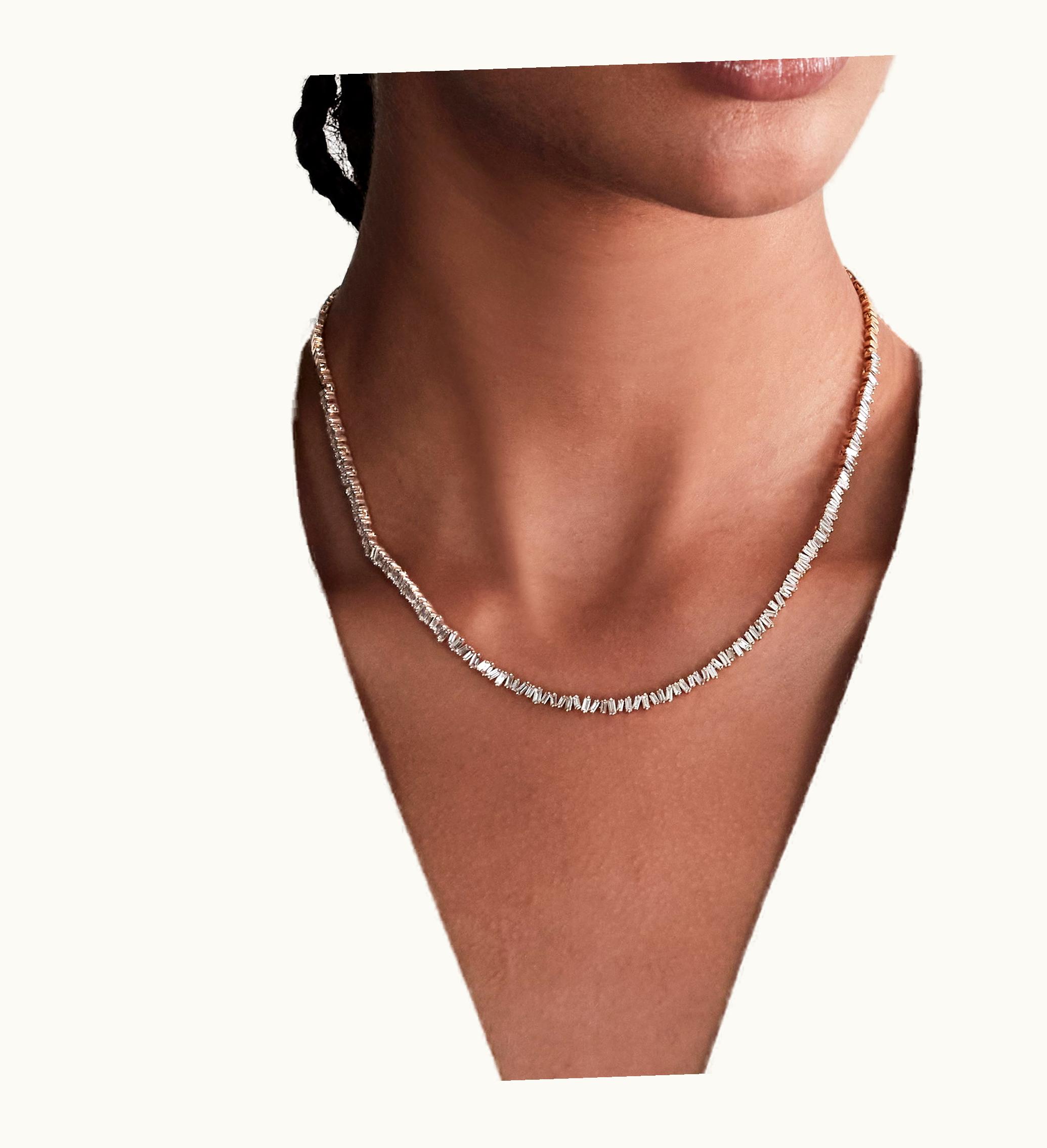 Suzanne Kalan Suzanne Kalan Bold Burst Diamond Tennis Necklace UZ0181086