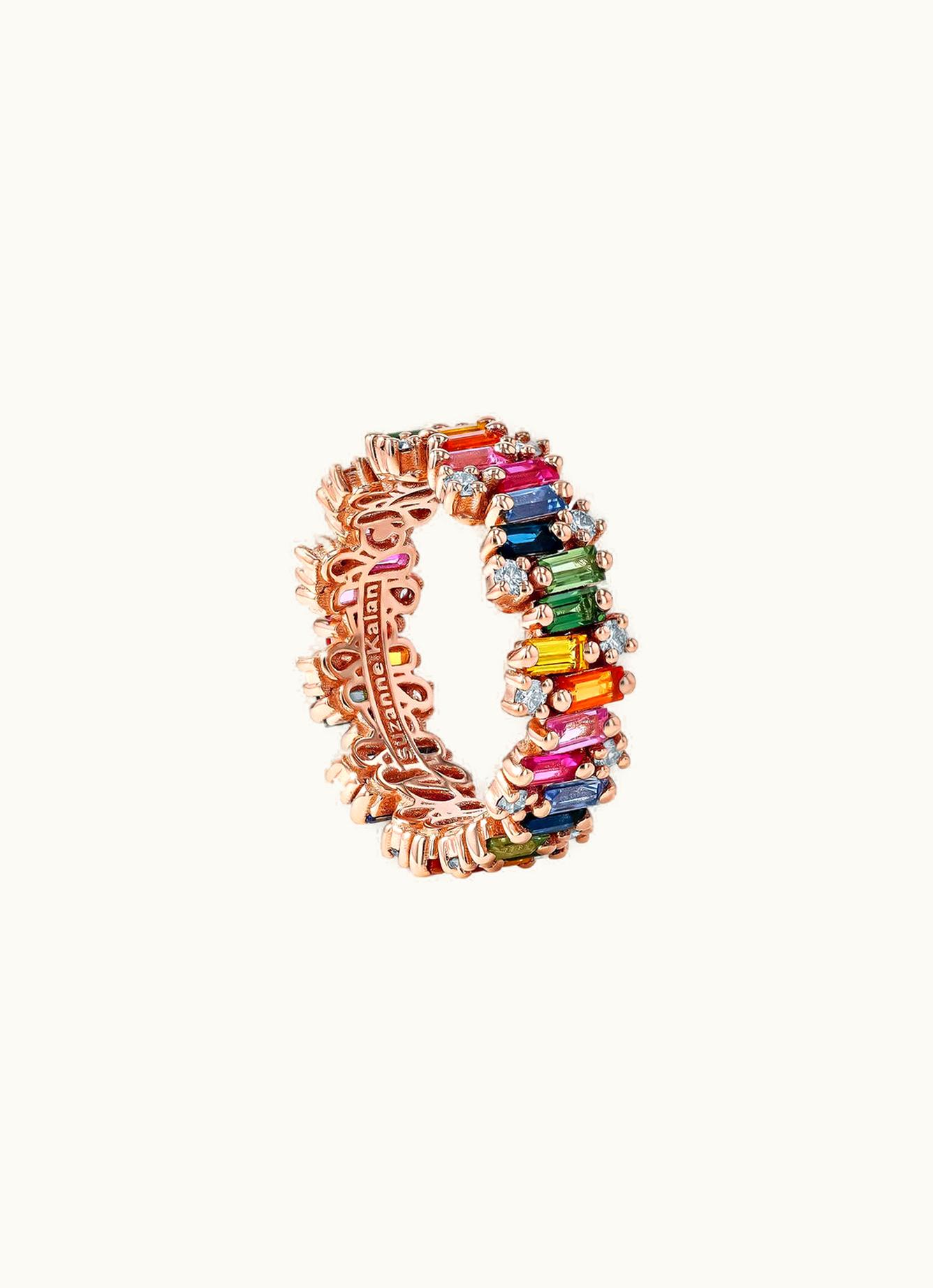 Suzanne Kalan Suzanne Kalan Shimmer Alaia Rainbow Sapphire Eternity Band UZ0181126