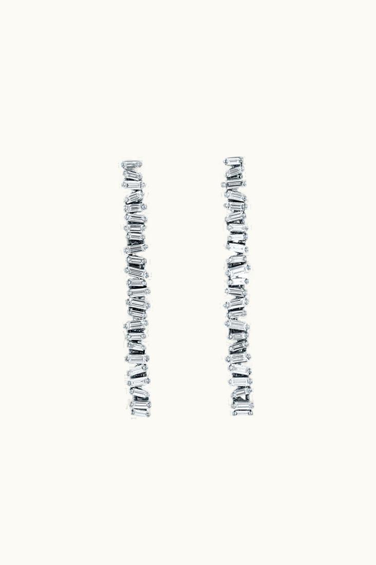 Suzanne Kalan Suzanne Kalan Classic Diamond Savannah Midi Drop Earrings UZ0181128
