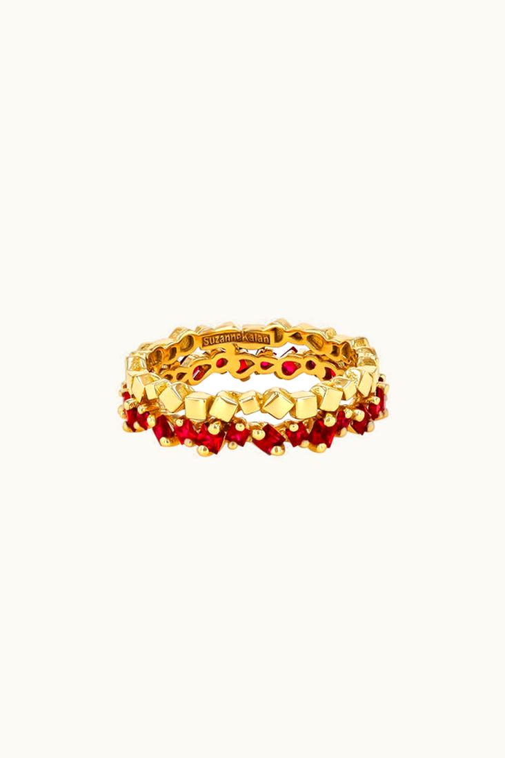 Suzanne Kalan Suzanne Kalan Golden Mini Ruby Eternity Band UZ0181150