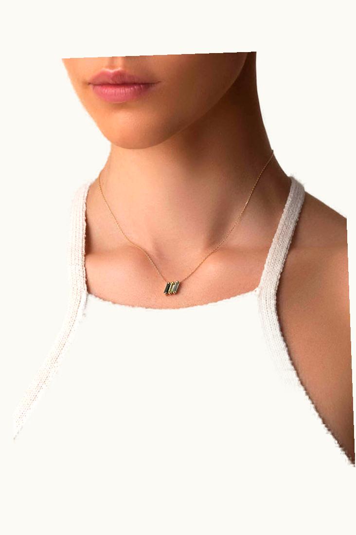 Suzanne Kalan Suzanne Kalan Amalfi Midi Green Ombre Pendant UZ0181190