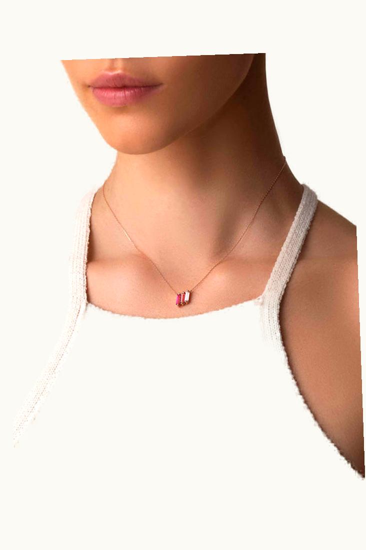 Suzanne Kalan Suzanne Kalan Amalfi Midi Red Ombre Pendant UZ0181191