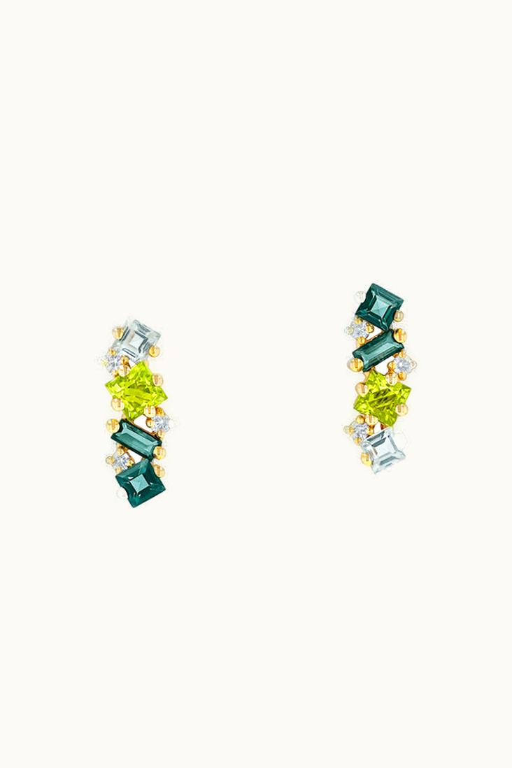 Suzanne Kalan Suzanne Kalan Nadima Green Ombre Bar Studs UZ0181267