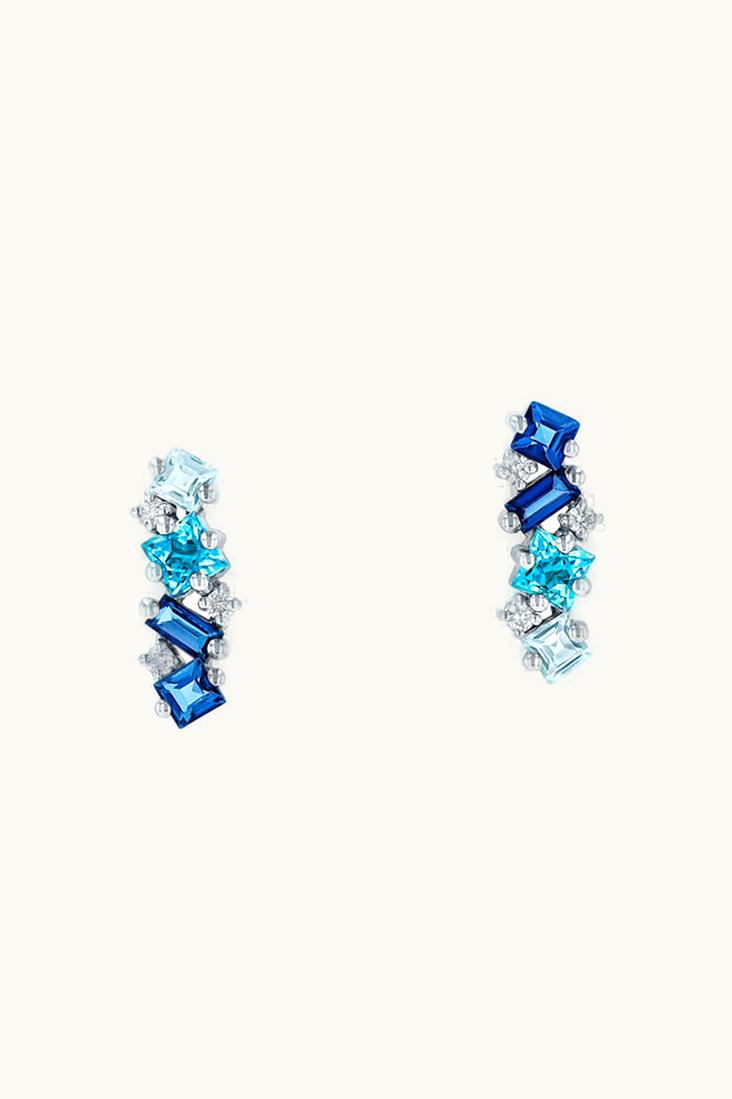 Suzanne Kalan Suzanne Kalan Nadima Blue Ombre Bar Studs UZ0181268