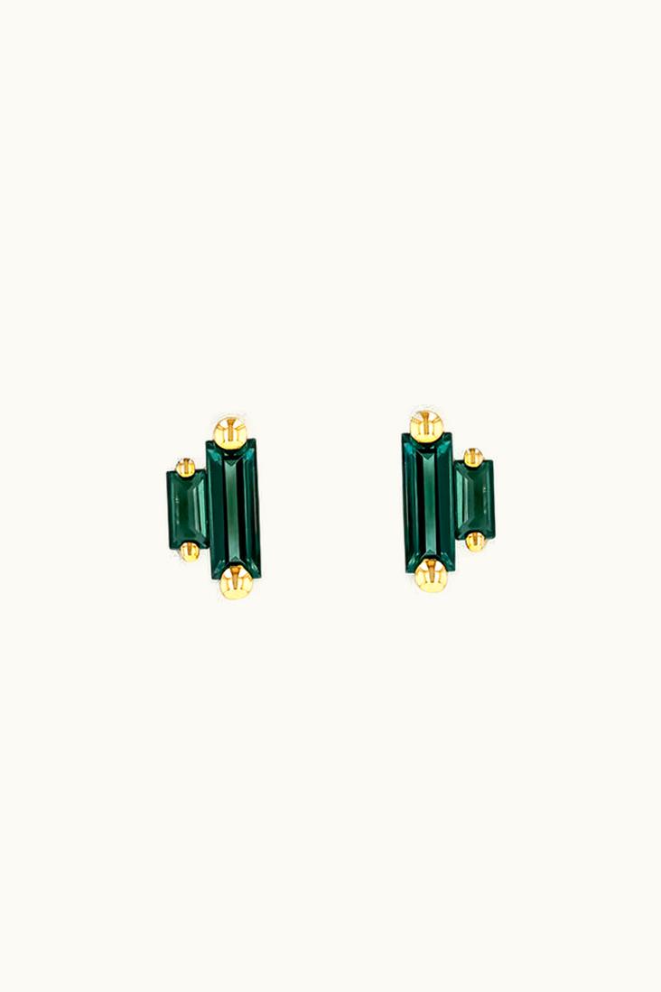 Suzanne Kalan Suzanne Kalan Amalfi Double Stack Green Envy Topaz Studs UZ0181289