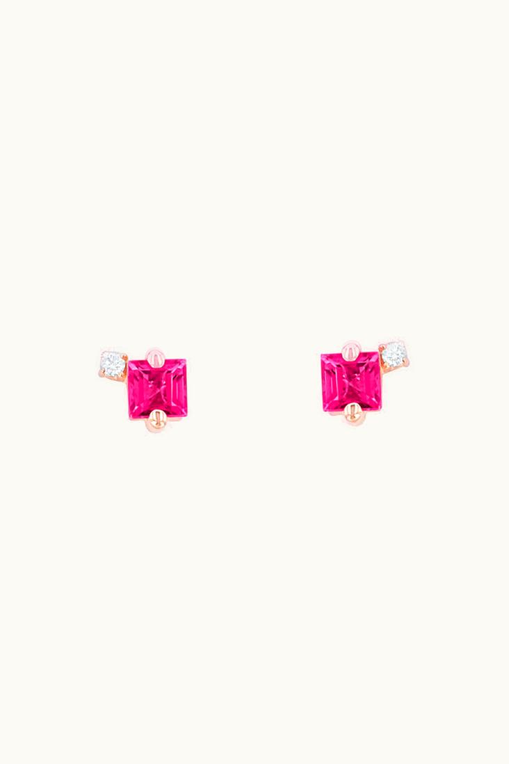 Suzanne Kalan Suzanne Kalan Amalfi Princess Burst Pink Topaz Studs UZ0181291