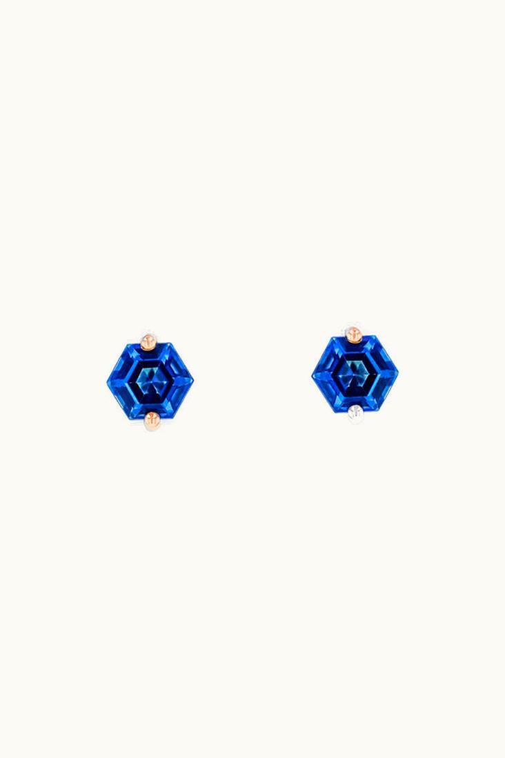 Suzanne Kalan Suzanne Kalan Amalfi English Blue Topaz Hexagon Studs UZ0181297