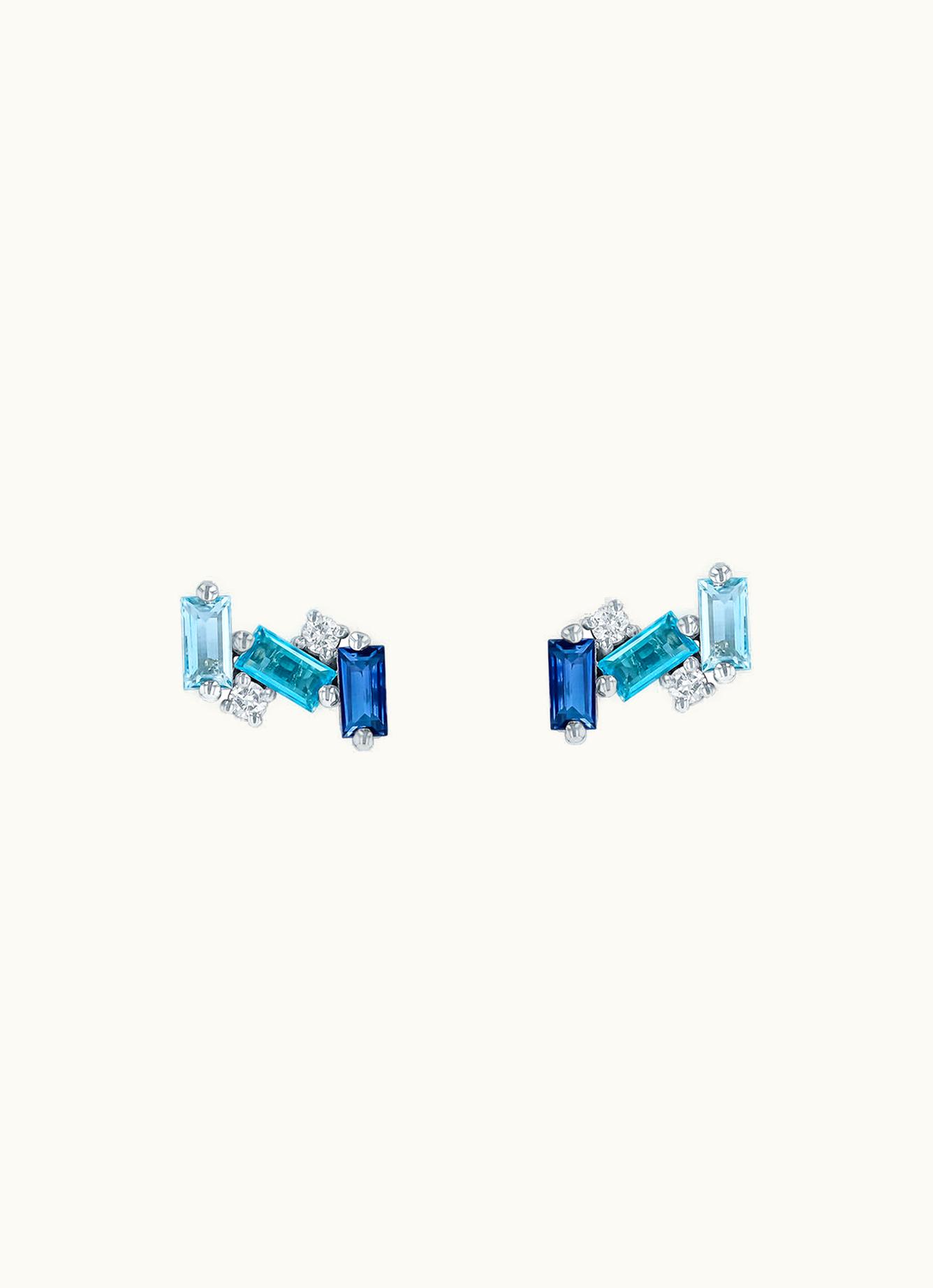 Suzanne Kalan Suzanne Kalan Amalfi Burst Blue Ombre Studs UZ0181318