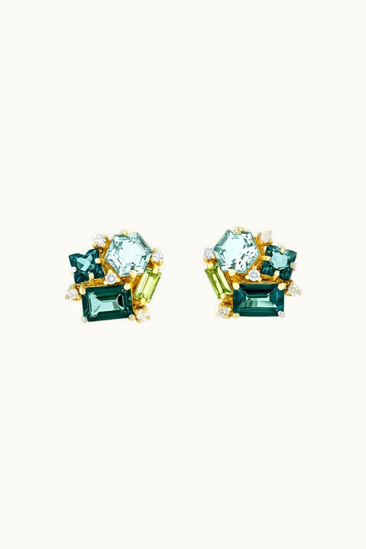 Suzanne Kalan Suzanne Kalan Amalfi Green Mix Blossom Studs UZ0181323