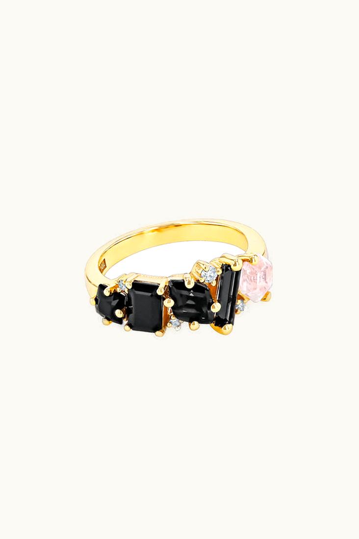 Suzanne Kalan Suzanne Kalan Nadima Black Ombre Glimmer Ring UZ0181367