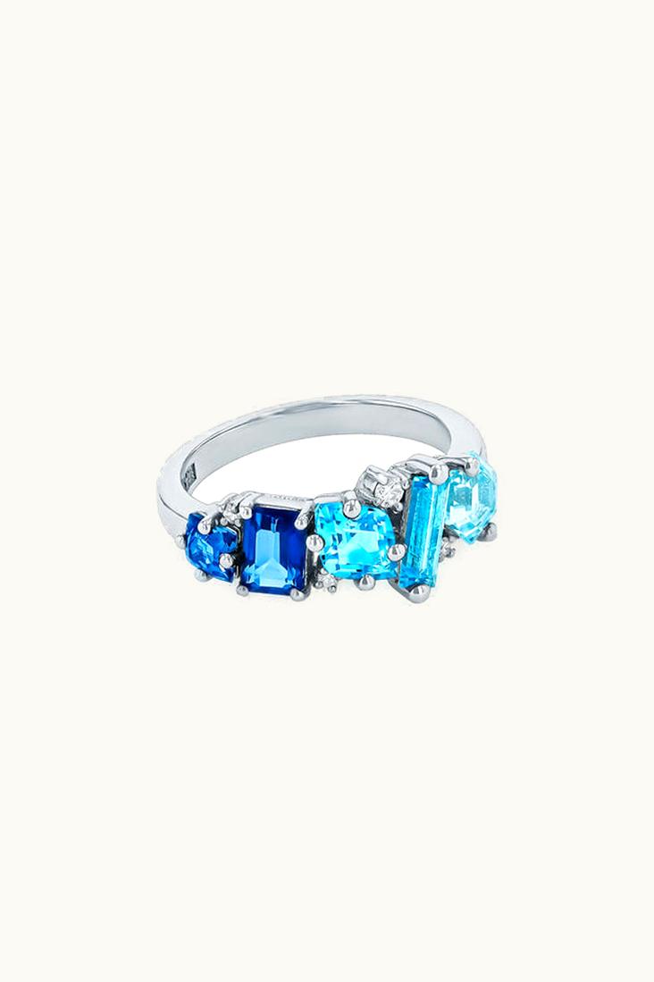 Suzanne Kalan Suzanne Kalan Nadima Blue Ombre Glimmer Ring UZ0181370