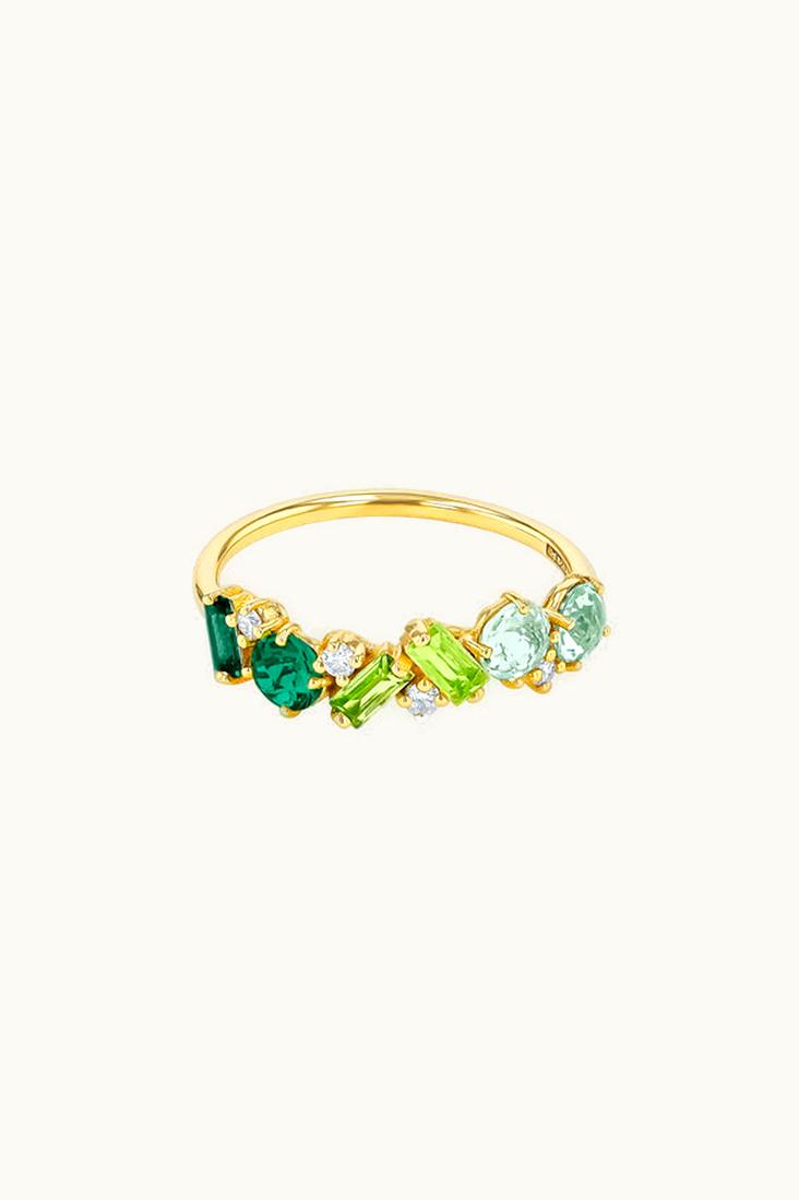 Suzanne Kalan Suzanne Kalan Amalfi Blend Green Ombre Half Band UZ0181395